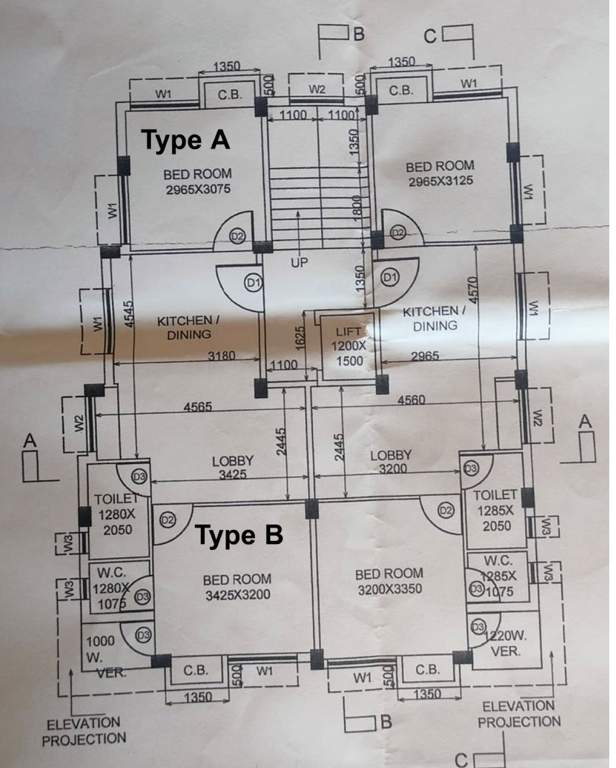  om apartment OM Apartment Cluster Plan from 1st to 3rd Floor
