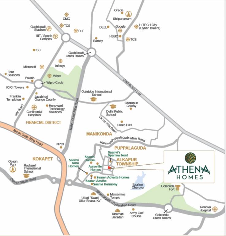  athena homes Location Plan