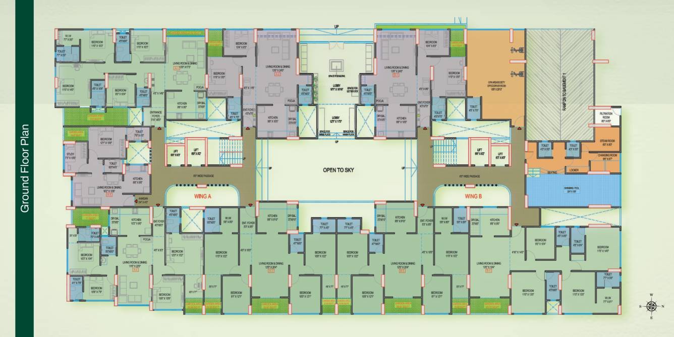  prism city Building 1 Cluster Plan