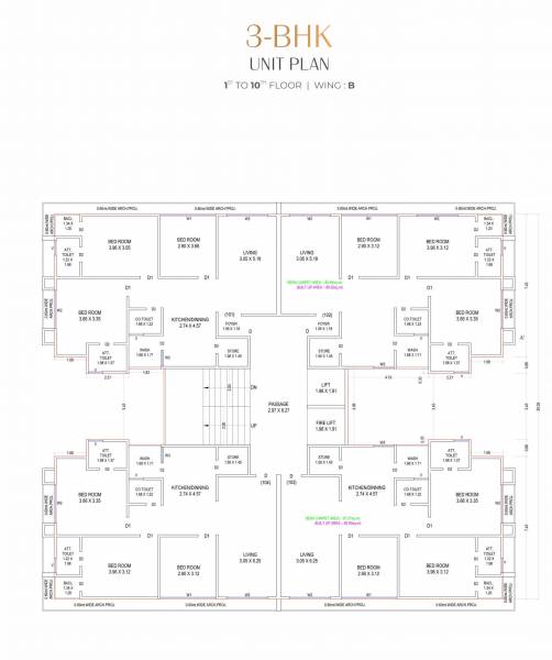 B Cluster Plan From 1st To 10th Floor serenity-homes B Cluster Plan From 1st To 10th Floor