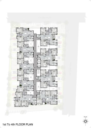 Urbando Orbiz Cluster Plan from 1st to 4th Floor kosmos-orbiz Urbando Orbiz Cluster Plan from 1st to 4th Floor