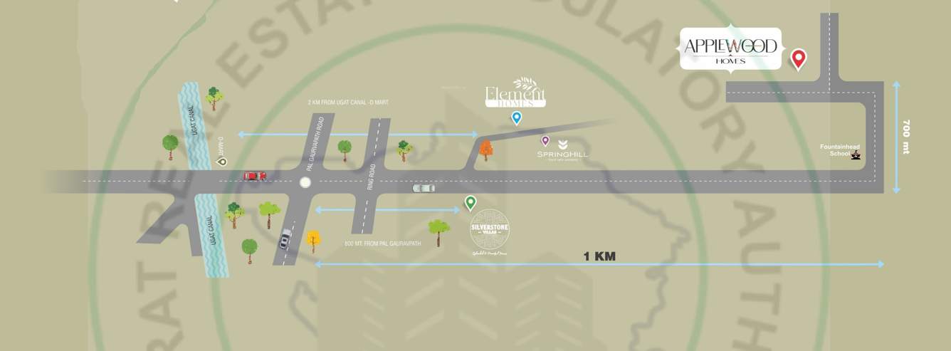  applewood homes Location Plan