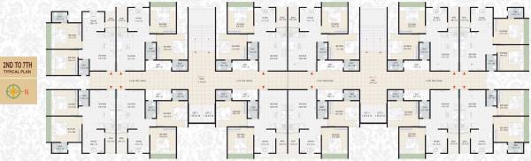  copper-84 A, B Cluster Plan From 2nd To 7th Floor