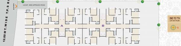  copper-84 A, B Cluster Plan From 2nd To 7th Floor
