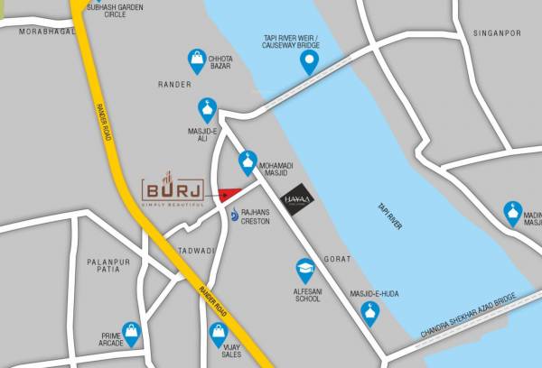  burj Location Plan