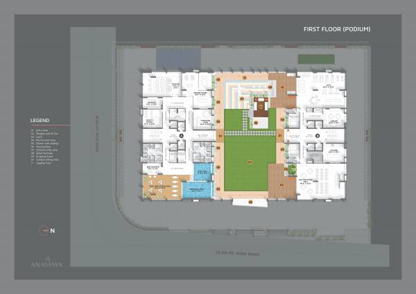  anamaya Block A And B Cluster Plan for 1st Floor