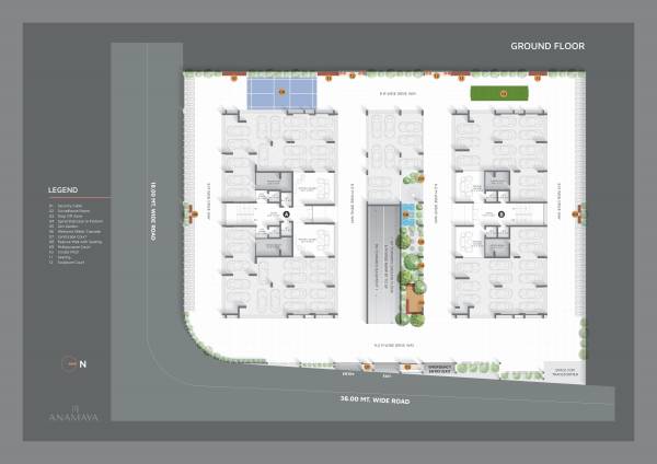  anamaya Block A And B Cluster Plan for ground Floor