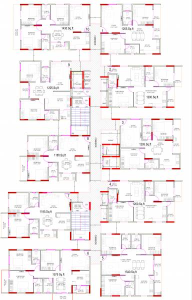  niyaara Niyaara Block A2 Cluster Plan For Typical Floor Plan