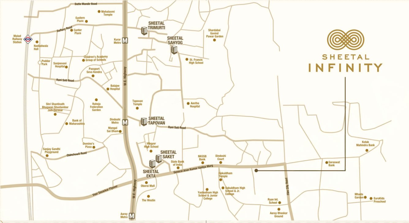  sheetal infinity Location Plan