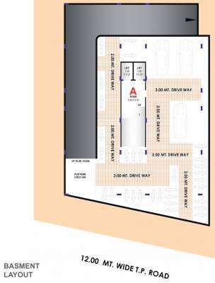  brahmand 1 Basement Cluster Plan
