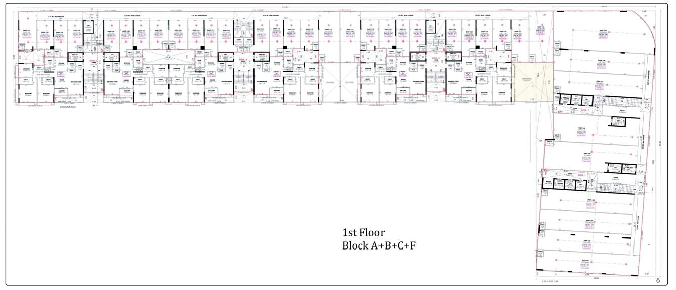  one51 A, B, C, F 1st Floor Cluster Plan