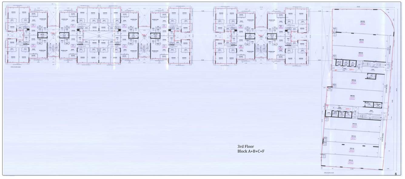  one51 A, B, C, F 3rd Floor Cluster Plan
