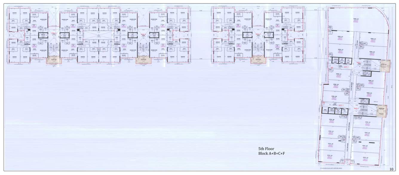  one51 A, B, C, F 5th Floor Cluster Plan