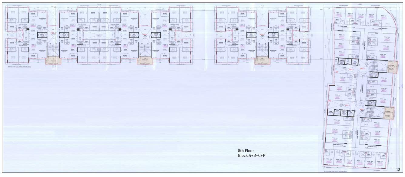  one51 A, B, C, F 8th Floor Cluster Plan