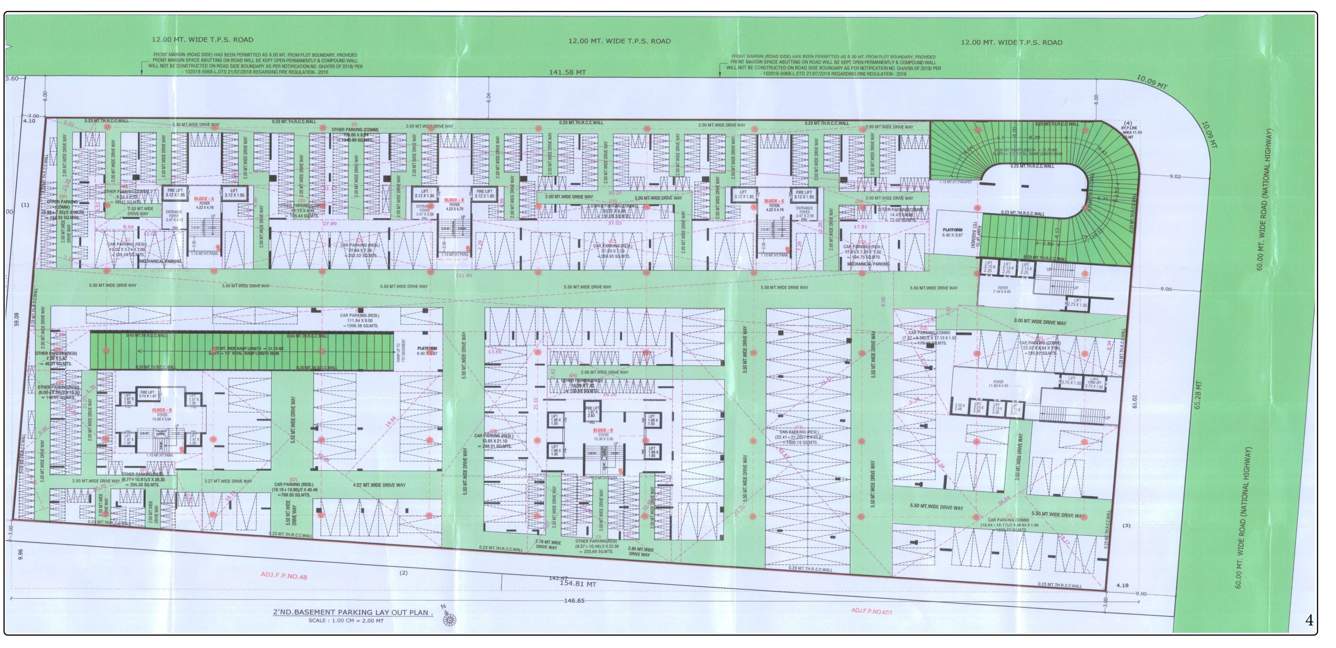  one51 A To E 2nd Basement Cluster Plan