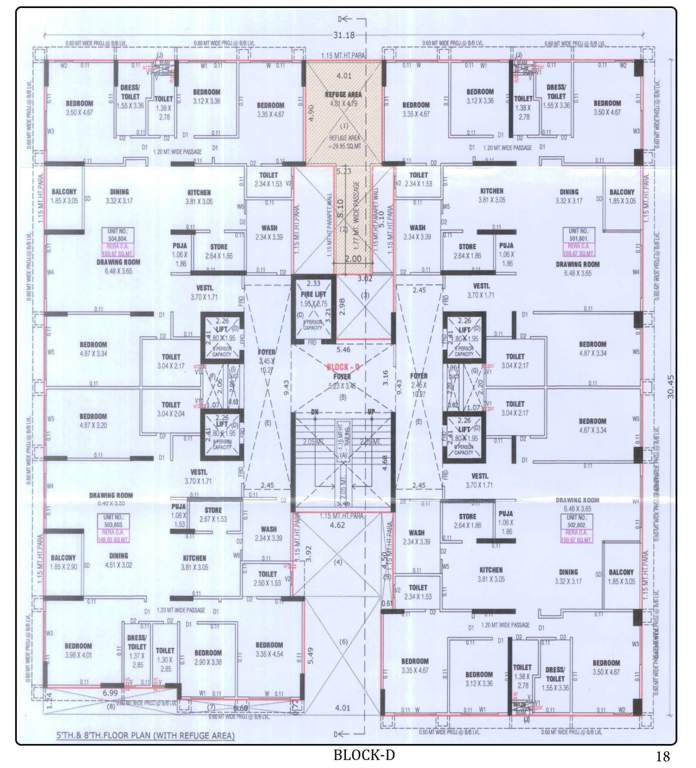  one51 D Cluster Plan For 5th & 8th Floor