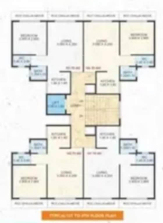  gurudarshan residency Gurudarshan Residency Cluster Plan for Typical Floor