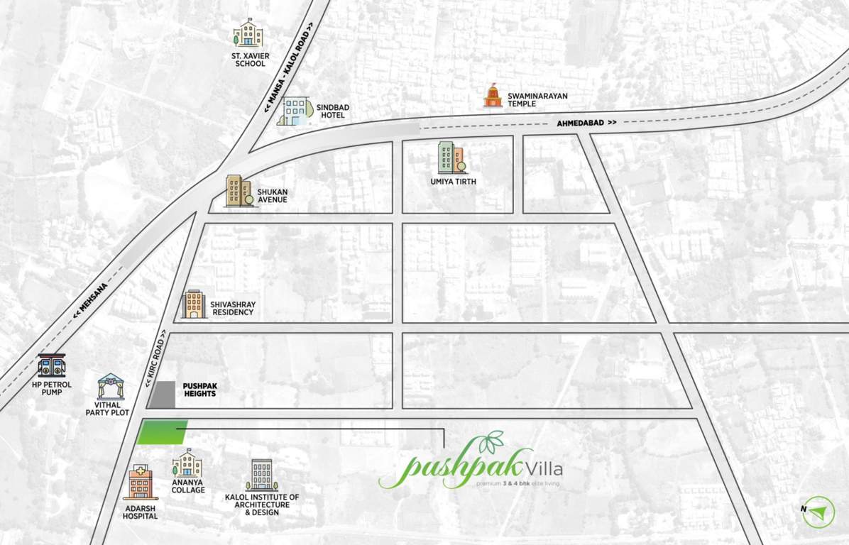  pushpak villa Location Plan