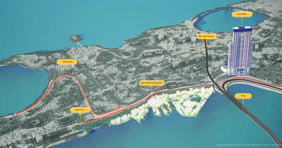 l&t the gateway Location Plan
