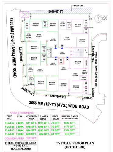  ila-apartments Ila Apartments Cluster Plan from 1st to 3rd Floor
