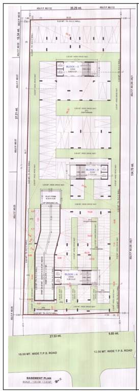  paradise exotica A, B, C Basement Cluster Plan