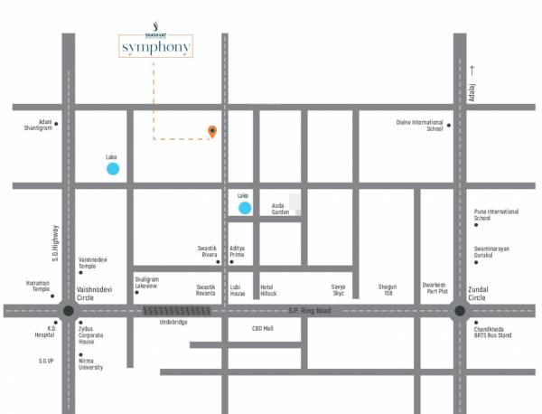 symphony Location Plan
