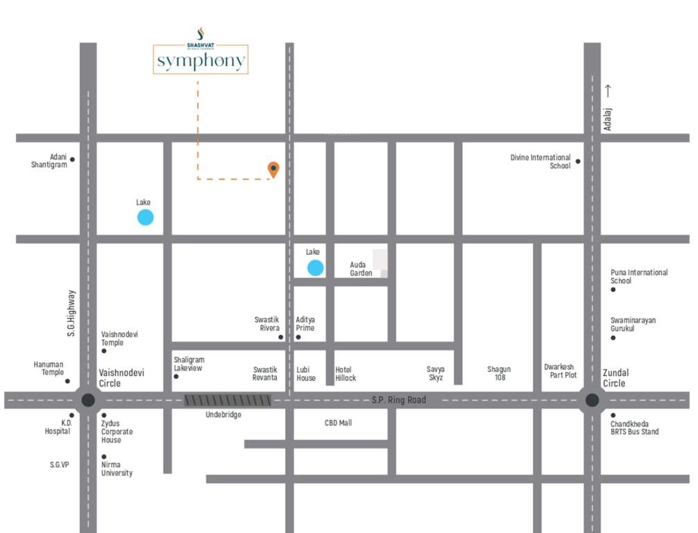  symphony Location Plan