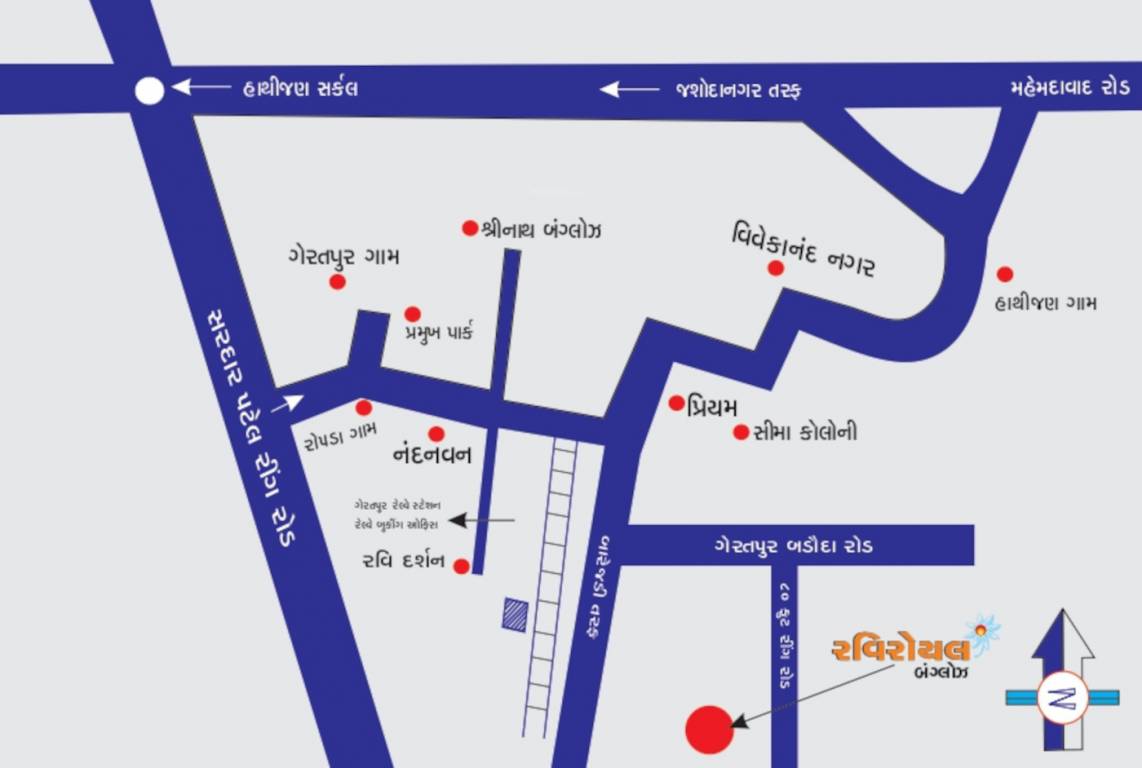  royal bunglows Location Plan