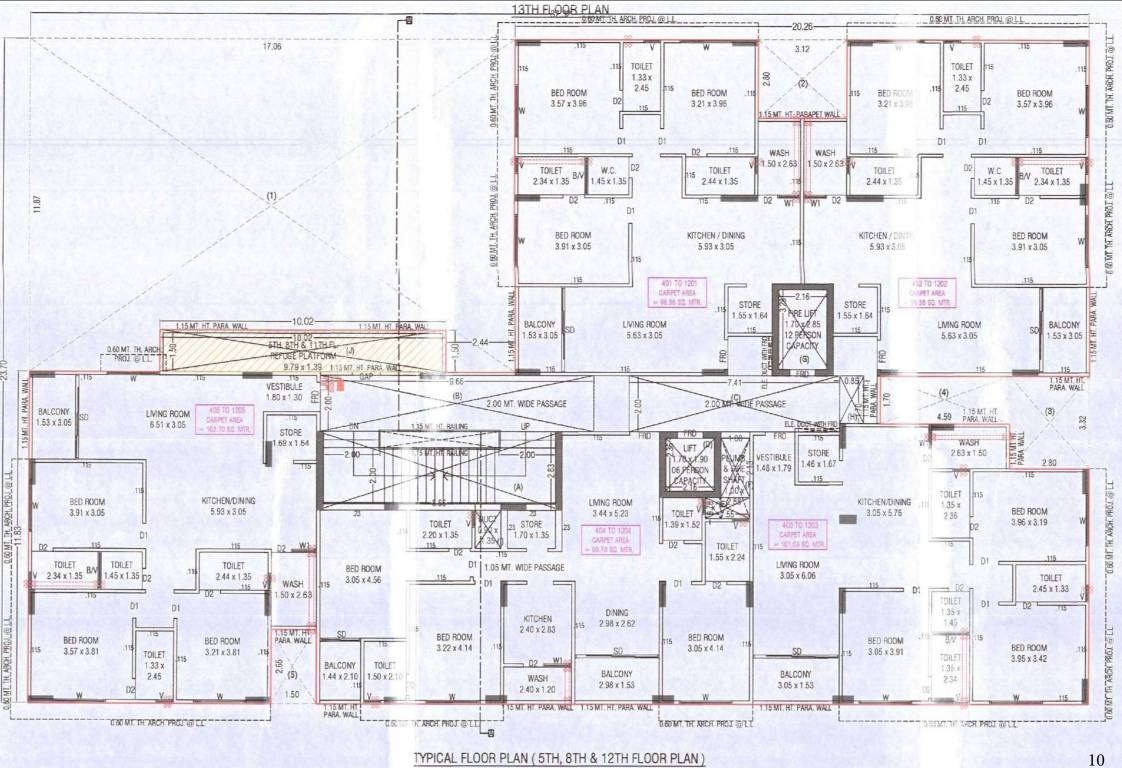  harmony One Cluster Plan For 5th, 8th & 12th Floor