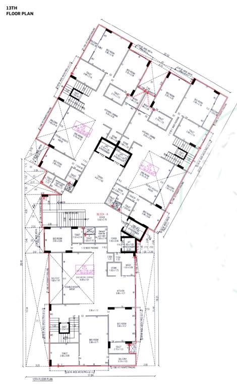  ekaya A Cluster Plan For 13th Floor