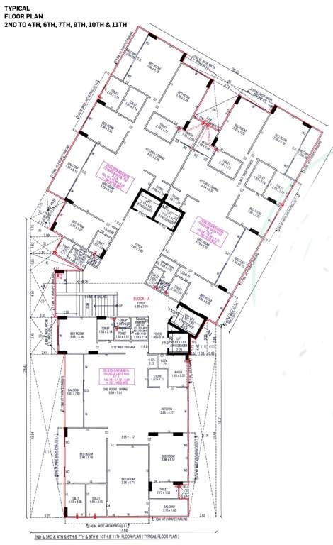  ekaya A Cluster Plan From 2nd To 11th Floor Except 5th & 8th Floor