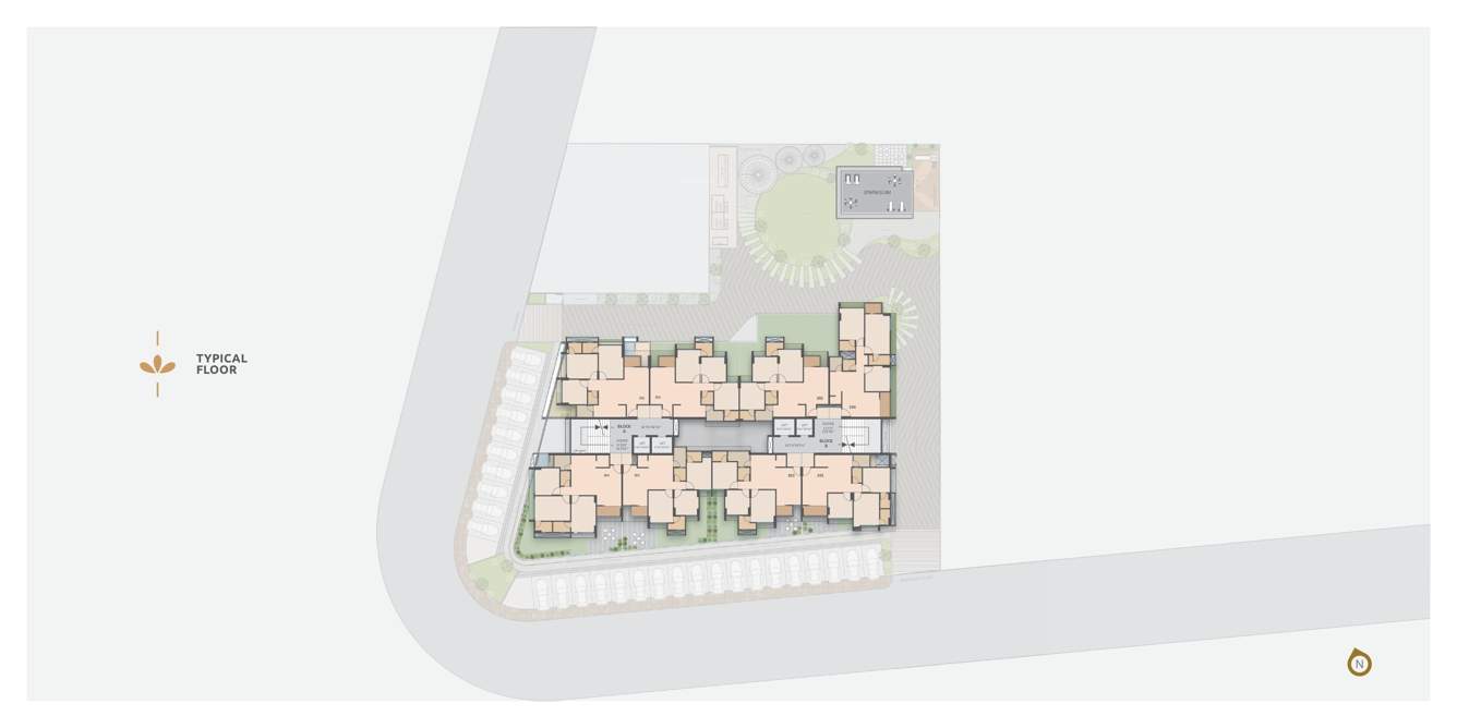  nivasa A Cluster Plan for Typical Floor