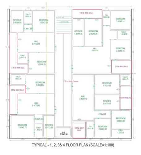  sai-vasavi-meadows Sai Vasavi Meadows Cluster Plan from 1st to 5th Floor