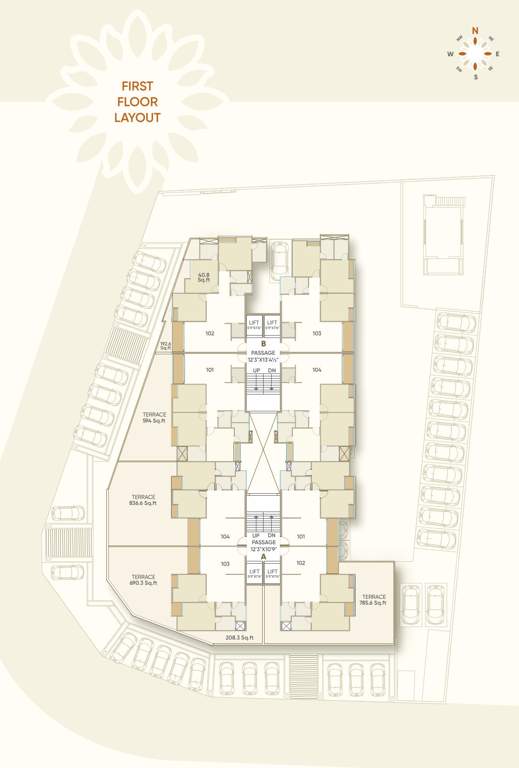  samruddhi sunshine Block A & Block B Cluster Plan