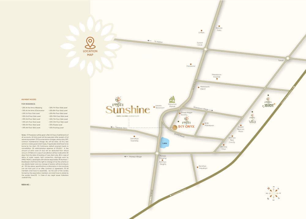 samruddhi sunshine Location Plan