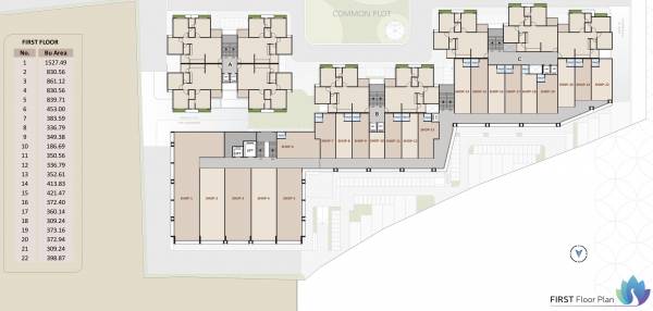  the-capital A, B, C Cluster Plan For 1st Floor