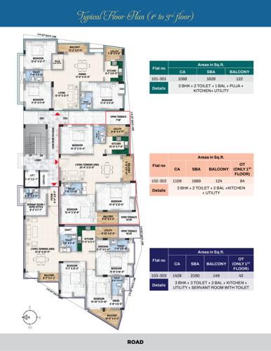  soobha-mansion Soobha Mansion Cluster Plan From 1st To 3rd Floor