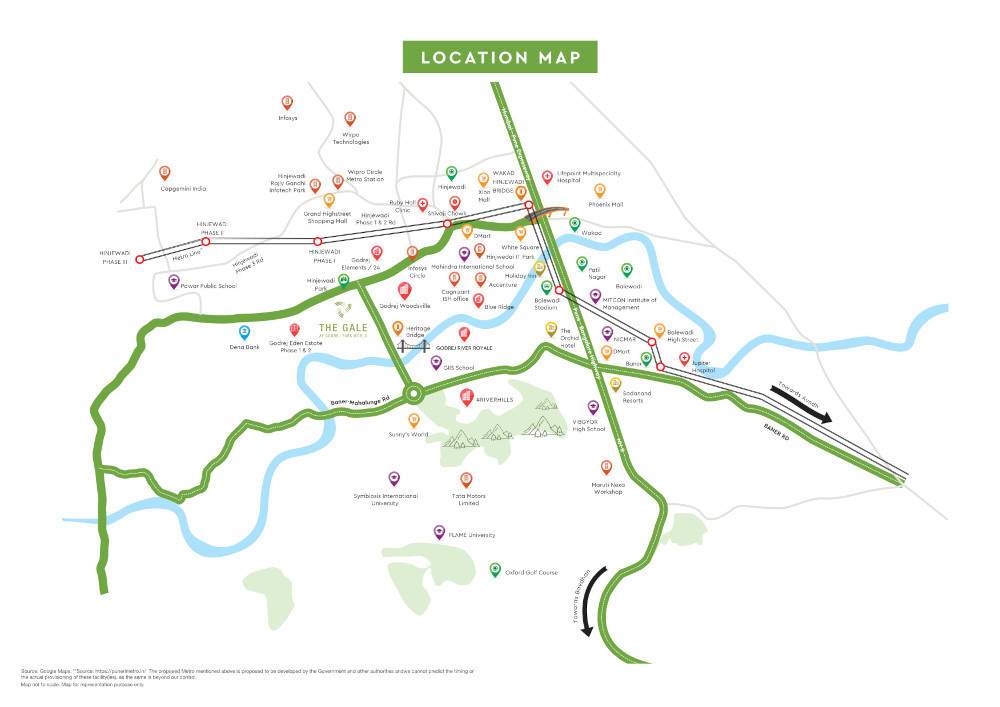  the gale at godrej park world Location Plan