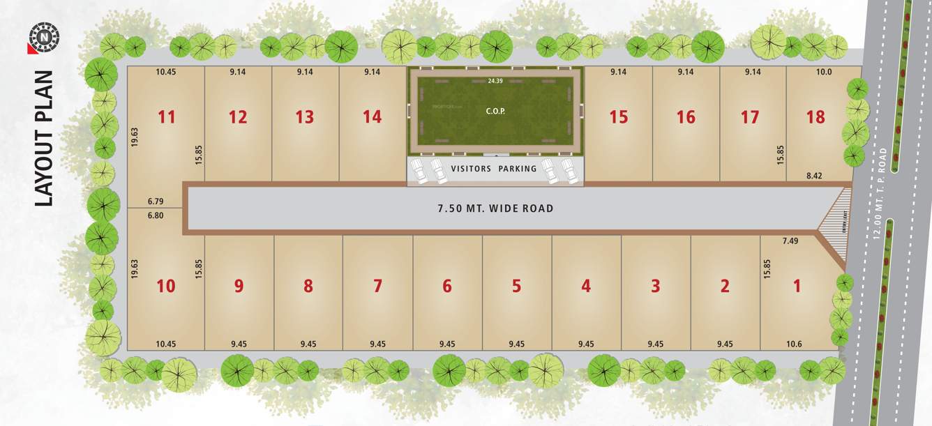  classic villa Layout Plan