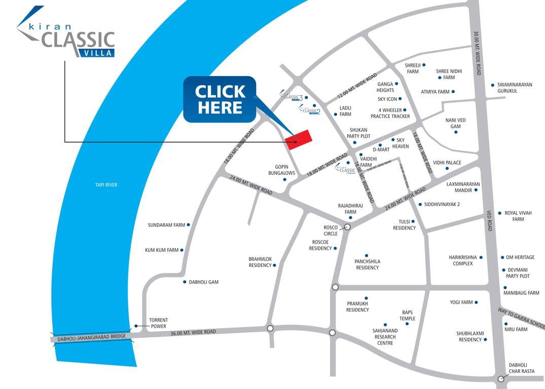  classic villa Location Plan