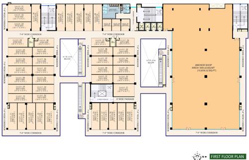 Oxy Hi Street 1st Floor Cluster Plan hi-street Oxy Hi Street 1st Floor Cluster Plan
