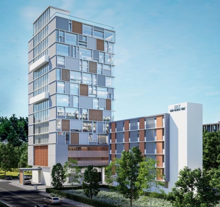  ganga business tower Elevation