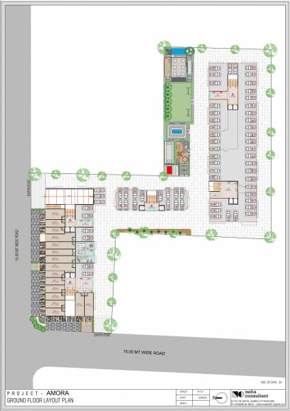  shyam-zircon-amora Block A Cluster Plan