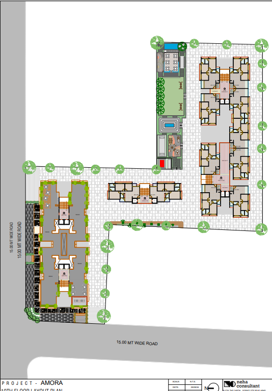  shyam zircon amora Layout Plan