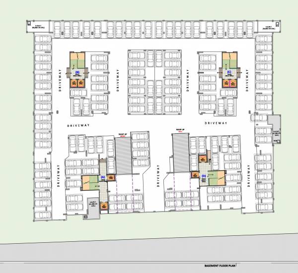 A To D Basement Cluster Plan antariksh-avenue A To D Basement Cluster Plan
