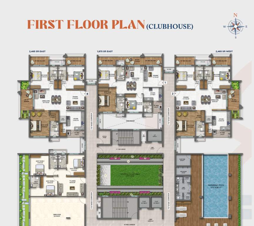  advaitha Vaishnavi Advaitha Cluster Plan for 1st Floor
