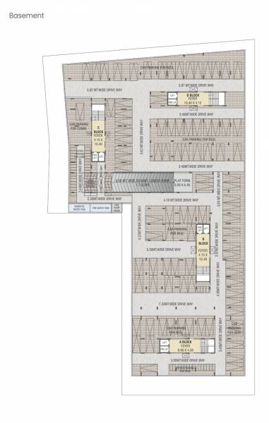  sparsh-arham Block A To D Cluster Plan for Basement  Floor