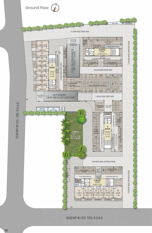  sparsh arham Block A To D Cluster Plan for ground Floor