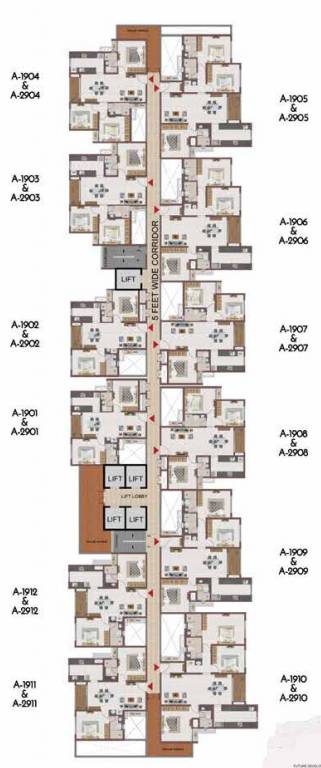 suncity Block 1 Cluster Plan From 19th And 29th Floor