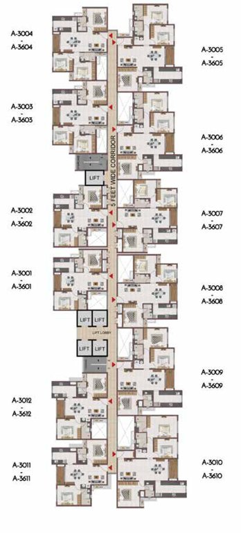 suncity Block 1 Cluster Plan From 30th To 36th Floor